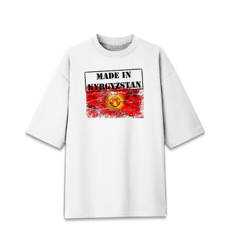 Мужская Хлопковая футболка оверсайз Кыргызстан