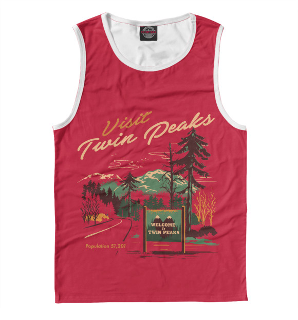 Майка Visit Twin Peaks для мальчиков 