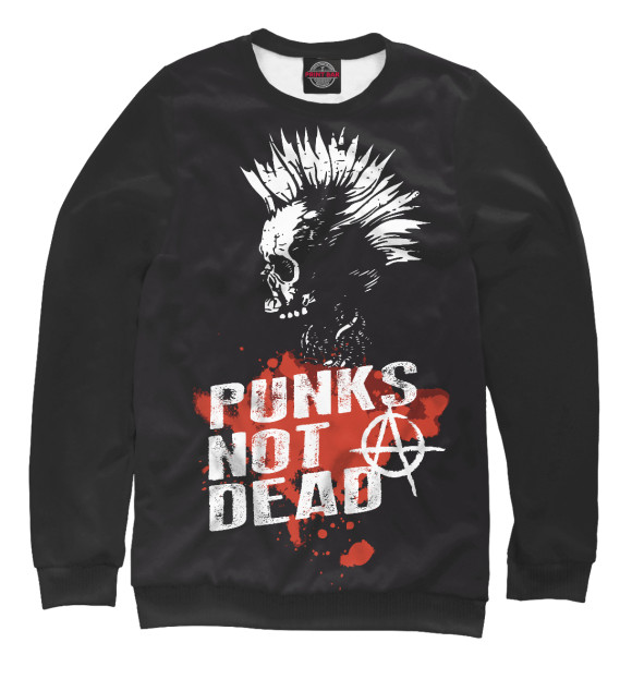 Свитшот Punks not dead для девочек 
