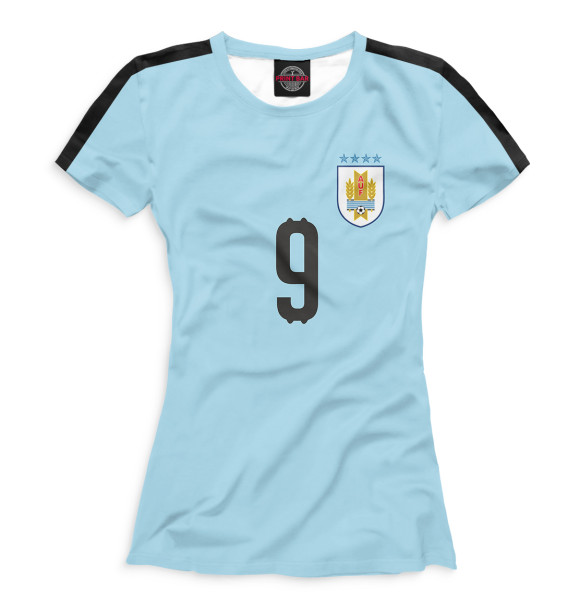 Футболка Сборная Уругвая – Суарез для девочек 