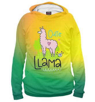 Худи для девочек Cute Lama