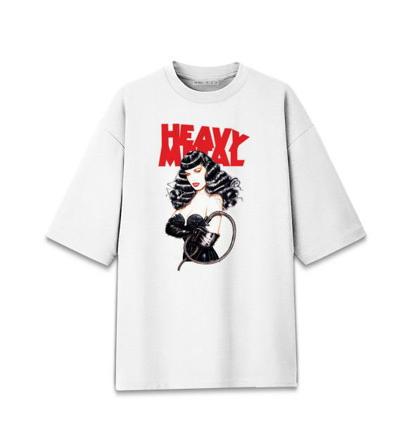 Мужская Хлопковая футболка оверсайз Heavy Metal