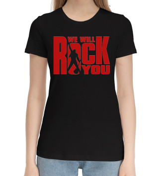 Хлопковая футболка We Will Rock You
