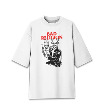 Женская Хлопковая футболка оверсайз Bad Religion