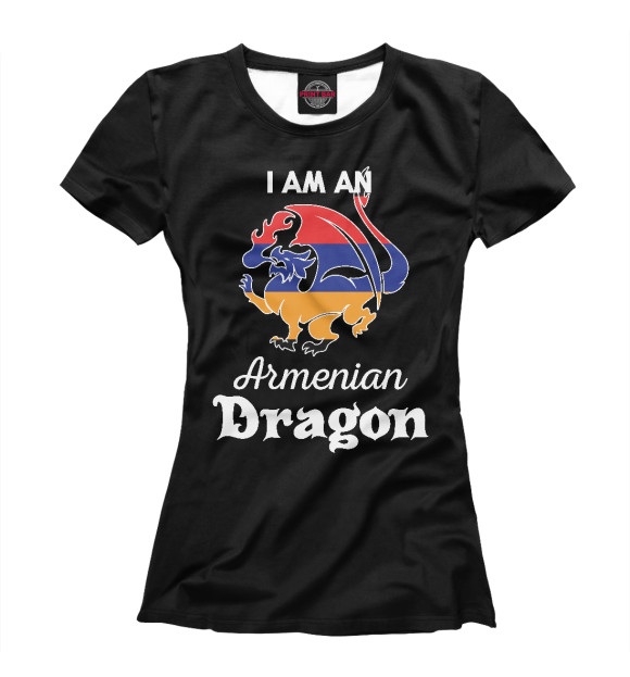 Футболка Я армянский дракон для девочек 