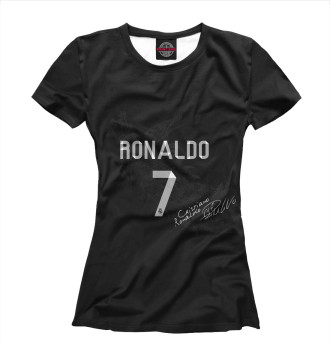 Футболка для девочек Автограф Роналду