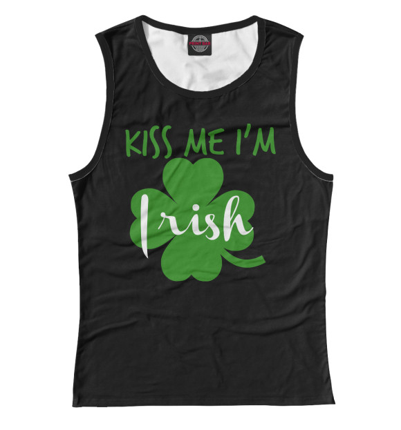 Майка Kiss me I'm Irish для девочек 