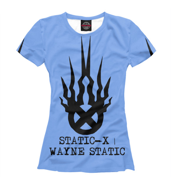 Футболка Static-X | Wayne Static Blue для девочек 