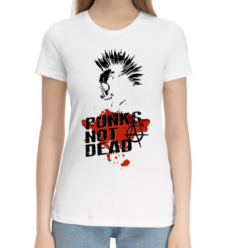 Хлопковая футболка Punks not dead