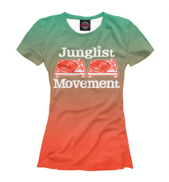 Женская Футболка Junglist movement