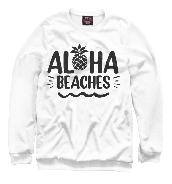 Свитшот Aloha beaches для девочек 