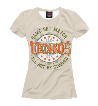 Футболка для девочек Теннис