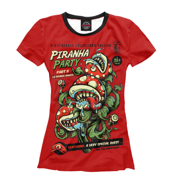 Футболка Piranha Party для девочек 