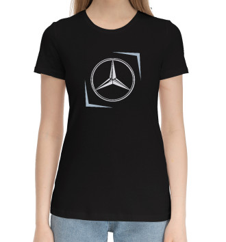 Женская Хлопковая футболка Mercedes - Lines