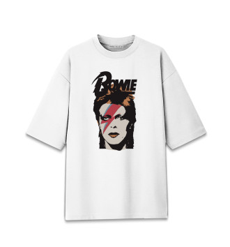 Хлопковая футболка оверсайз David Bowie