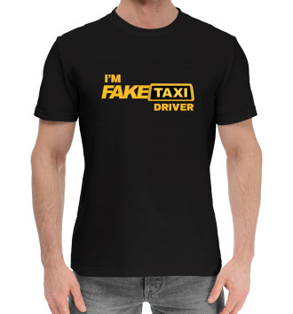 Хлопковая футболка Fake taxi