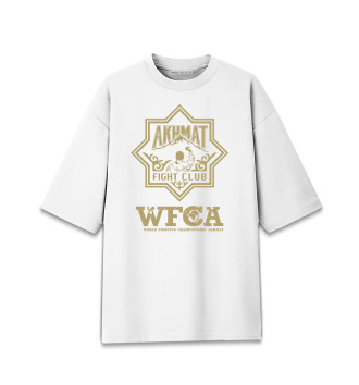 Хлопковая футболка оверсайз WFCA
