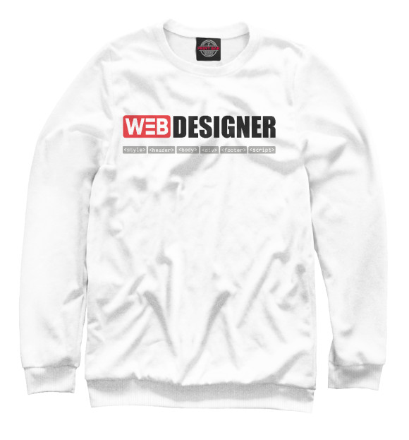 Свитшот WEB Designer для девочек 