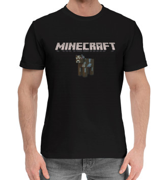 Мужская Хлопковая футболка Minecraft
