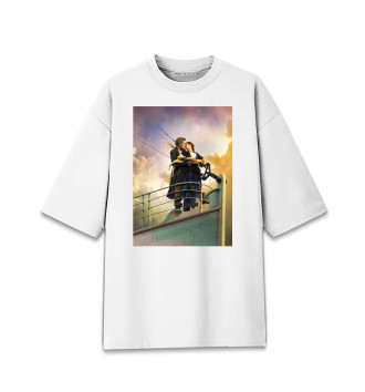 Мужская Хлопковая футболка оверсайз Титаник