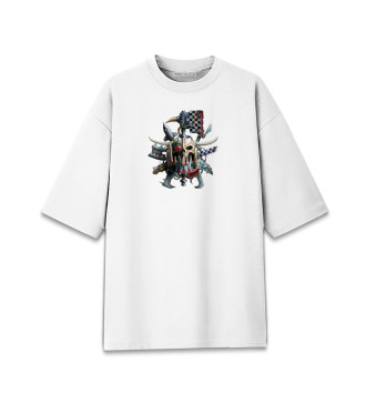 Хлопковая футболка оверсайз Warhammer