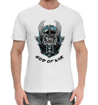Мужская Хлопковая футболка Бог войны Один