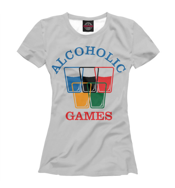 Футболка Alcoholic Games для девочек 