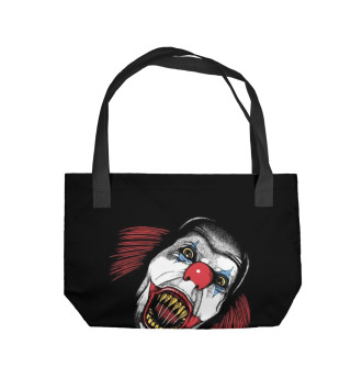 Пляжная сумка Страшный клоун