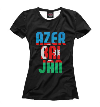 Женская Футболка Азербайджан
