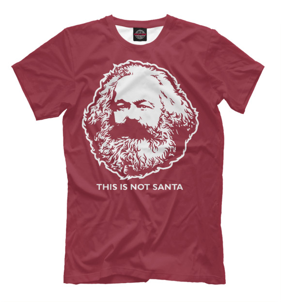Футболка Карл Маркс не Санта для мальчиков 