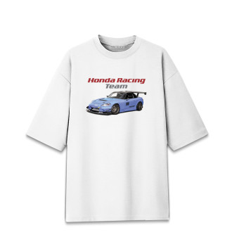 Женская Хлопковая футболка оверсайз Honda S2000 Motorsport
