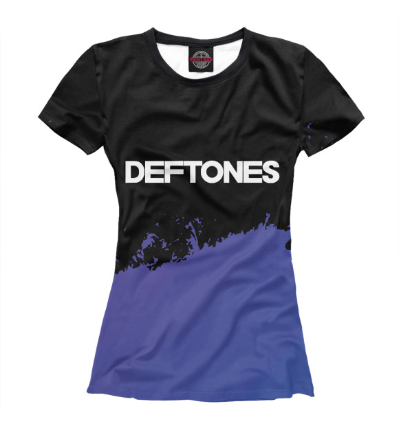 Женская Футболка Deftones Purple Grunge
