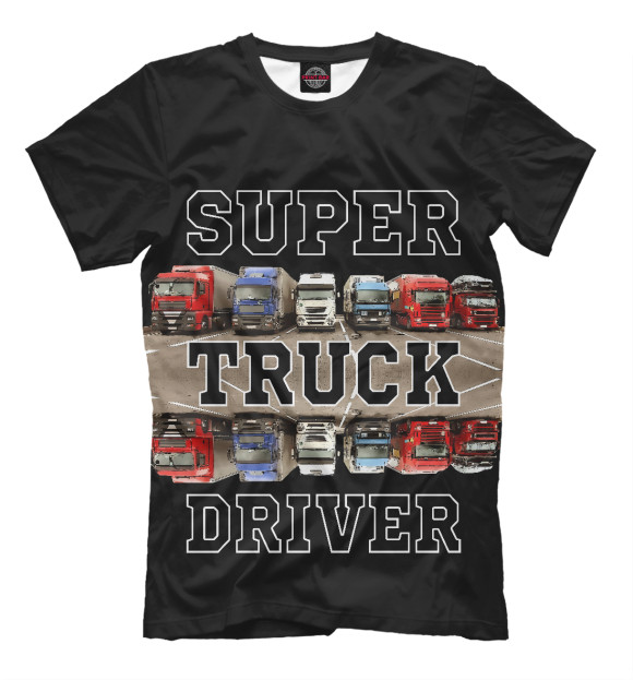 Футболка Super Truck Driver для мальчиков 