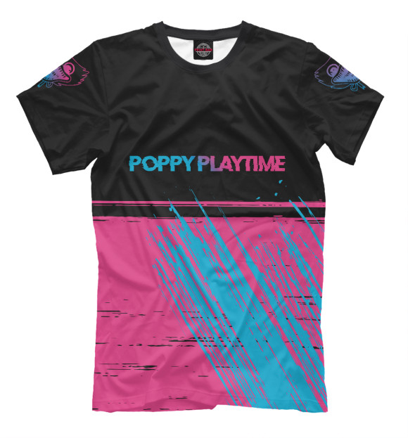Футболка Poppy Playtime Neon Gradient для мальчиков 