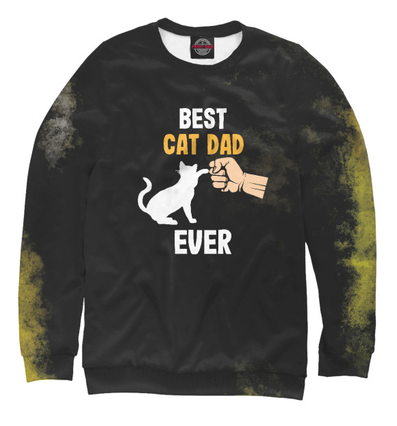 Свитшот Best Cat Dad Ever для девочек 