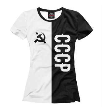 Футболка для девочек СССР Black&White