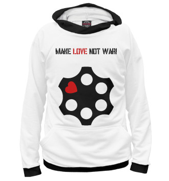 Худи для девочек Make love not war