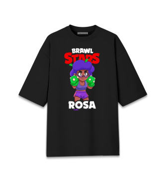 Мужская Хлопковая футболка оверсайз Brawl Stars, Rosa
