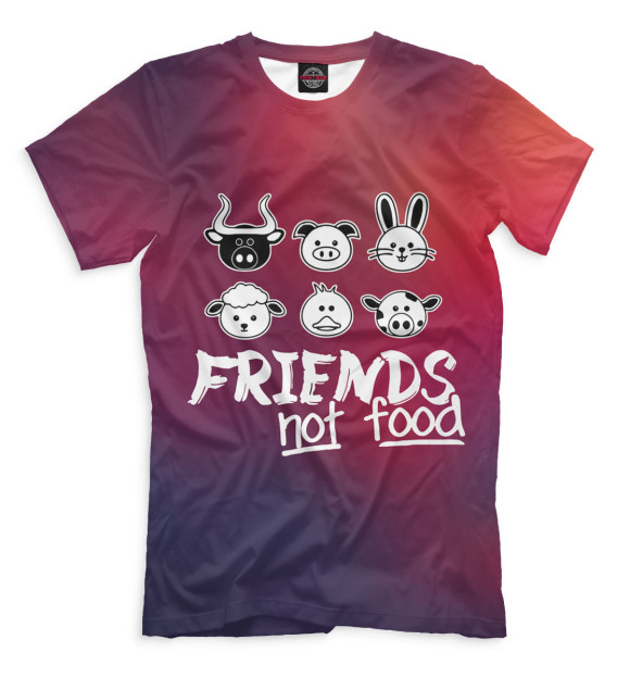 Футболка Friends Not Food для мальчиков 