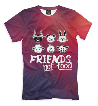 Футболка Friends Not Food