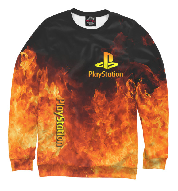 Свитшот Playstation в огне для мальчиков 