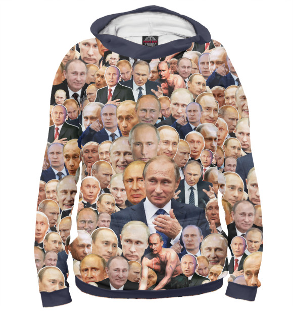 Худи Путин коллаж для мальчиков 