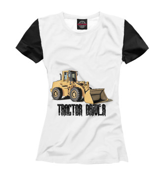 Женская Футболка Tractor driver