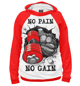 Худи для девочек No pain - No gain