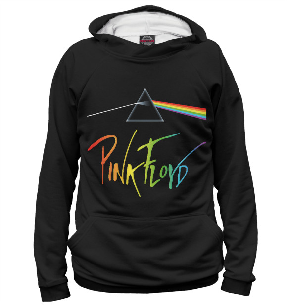 Худи Pink Floyd радужный логотип для девочек 