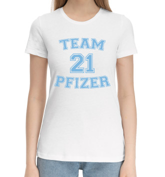 Хлопковая футболка Team Pfizer