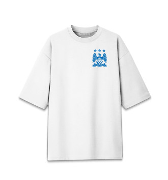 Мужская Хлопковая футболка оверсайз Manchester City