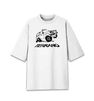 Мужская Хлопковая футболка оверсайз Nissan Terrano