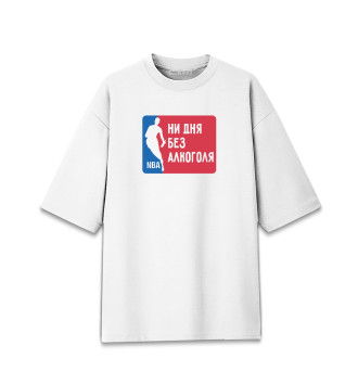 Женская Хлопковая футболка оверсайз Ни дня Без Алкоголя (NBA )