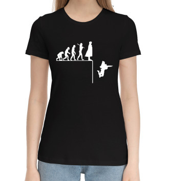 Женская Хлопковая футболка Sherlock Evolution